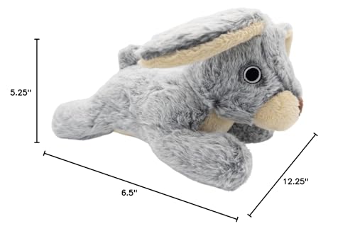 December Pets Bunny Rabbit Plush Dog Chew Toy Squeaky Tuff Stuff Toys for Large Small Dogs