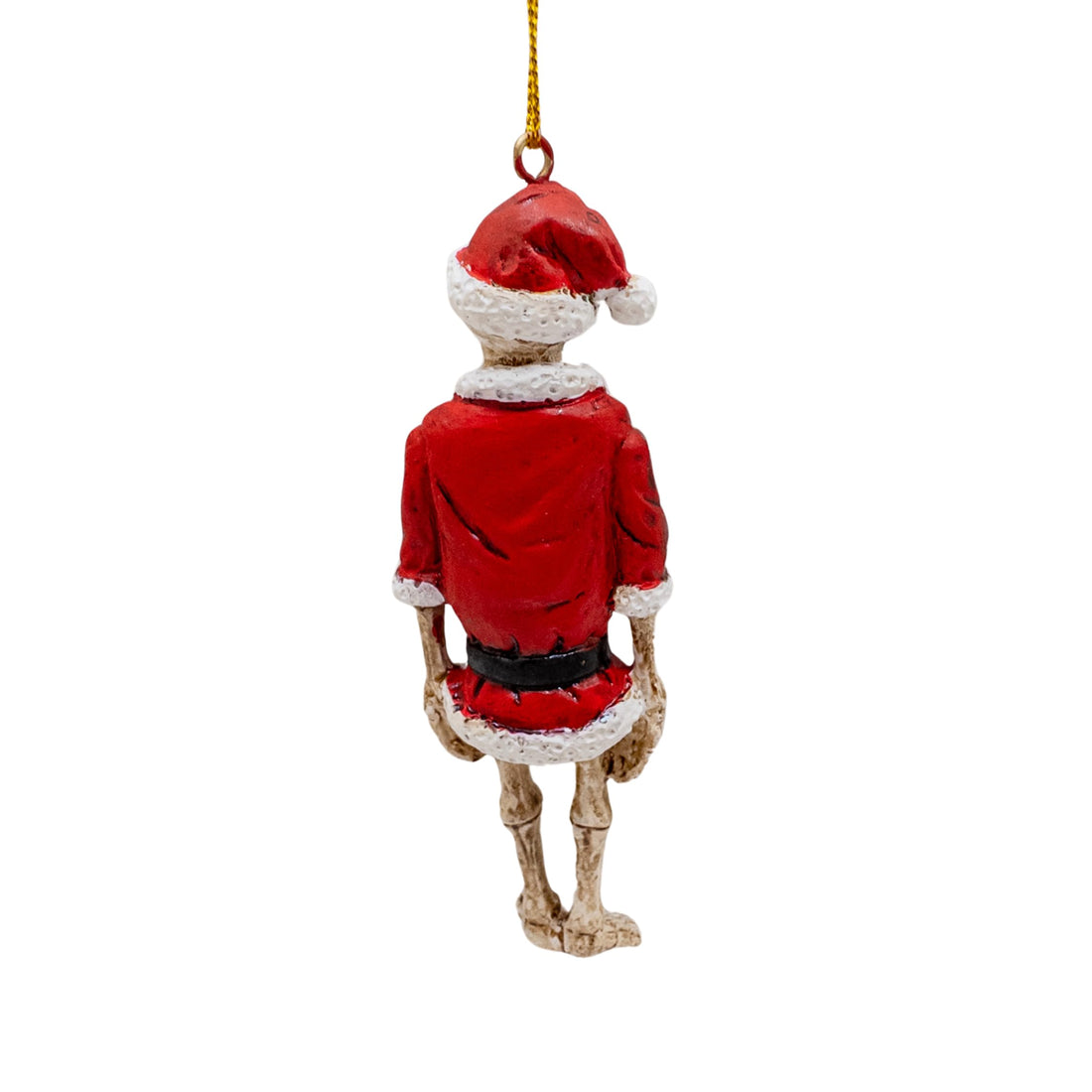 Scary Santa Claus Skeleton Halloween Skull Christmas Ornament