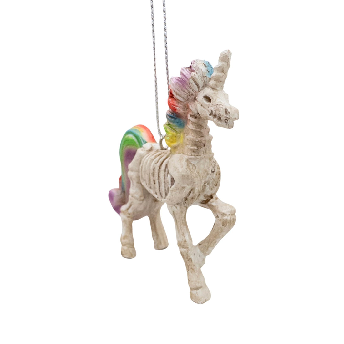 Skeleton Unicorn Halloween Christmas Tree Scary Ornament