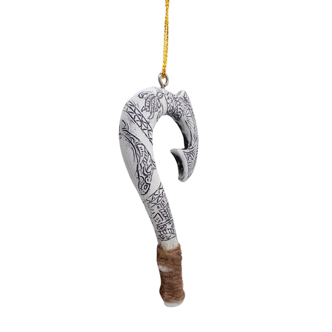 Maui Demigod Fish Hook Christmas Tree Hawaiian Ornament