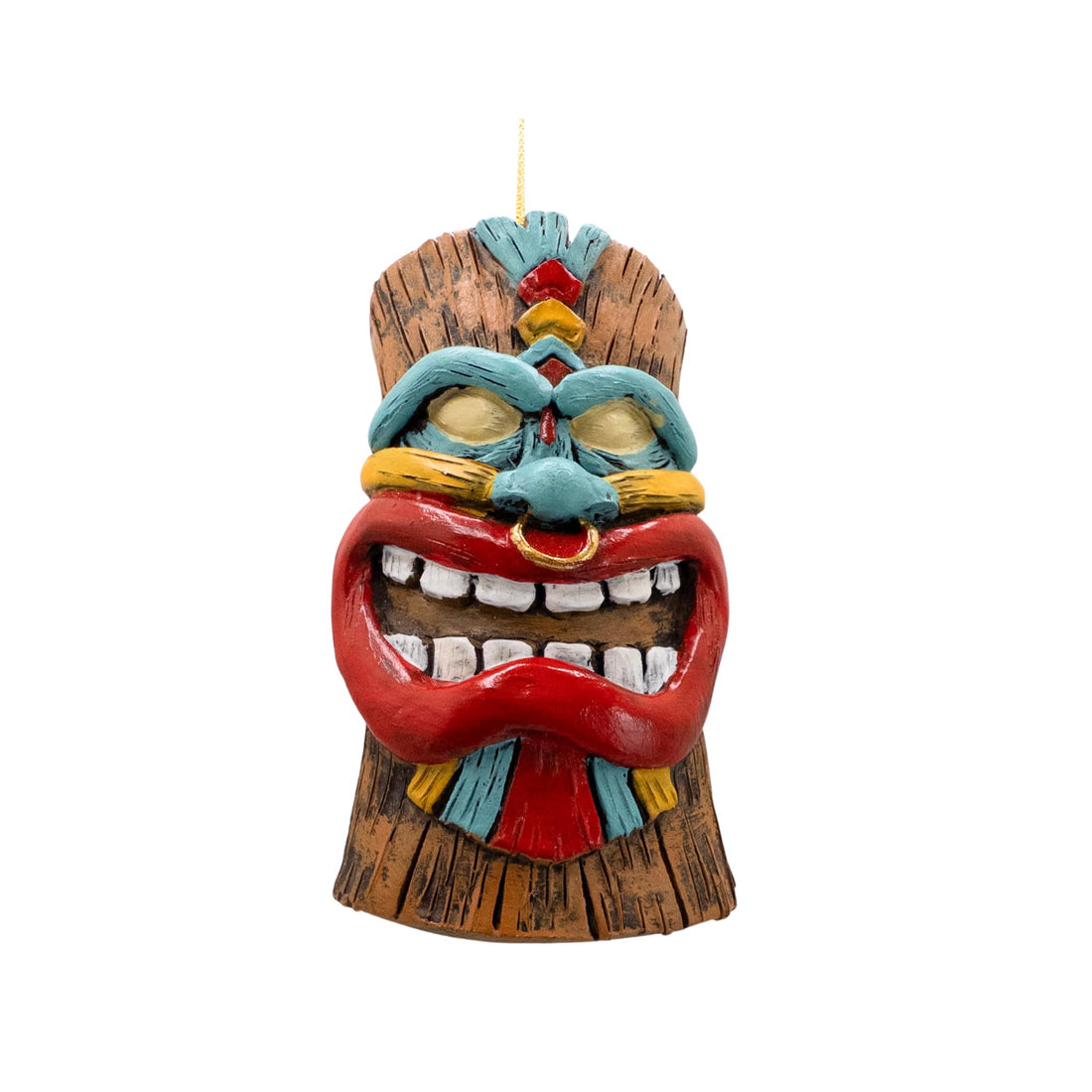 Tiki Mask Christmas Tree Hawaiian Tropical Ornament