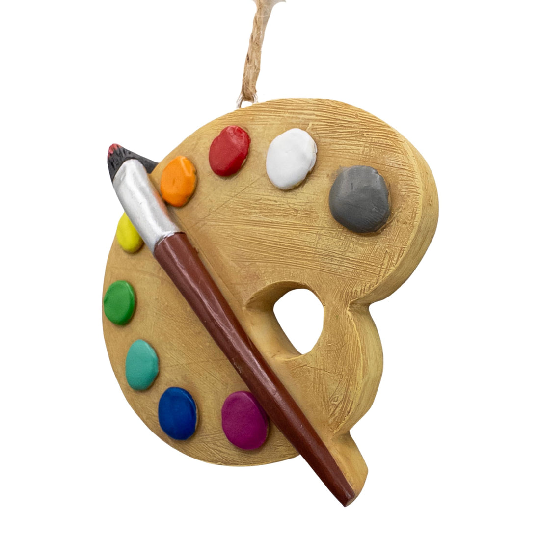 Artist Painters Palette Paint Brush Christmas Tree Art Teacher Ornament