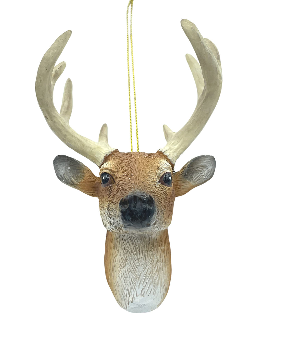 Deer Bust Head Hunters Antler Rack 8 Point Buck Hunting Christmas Tree Ornament