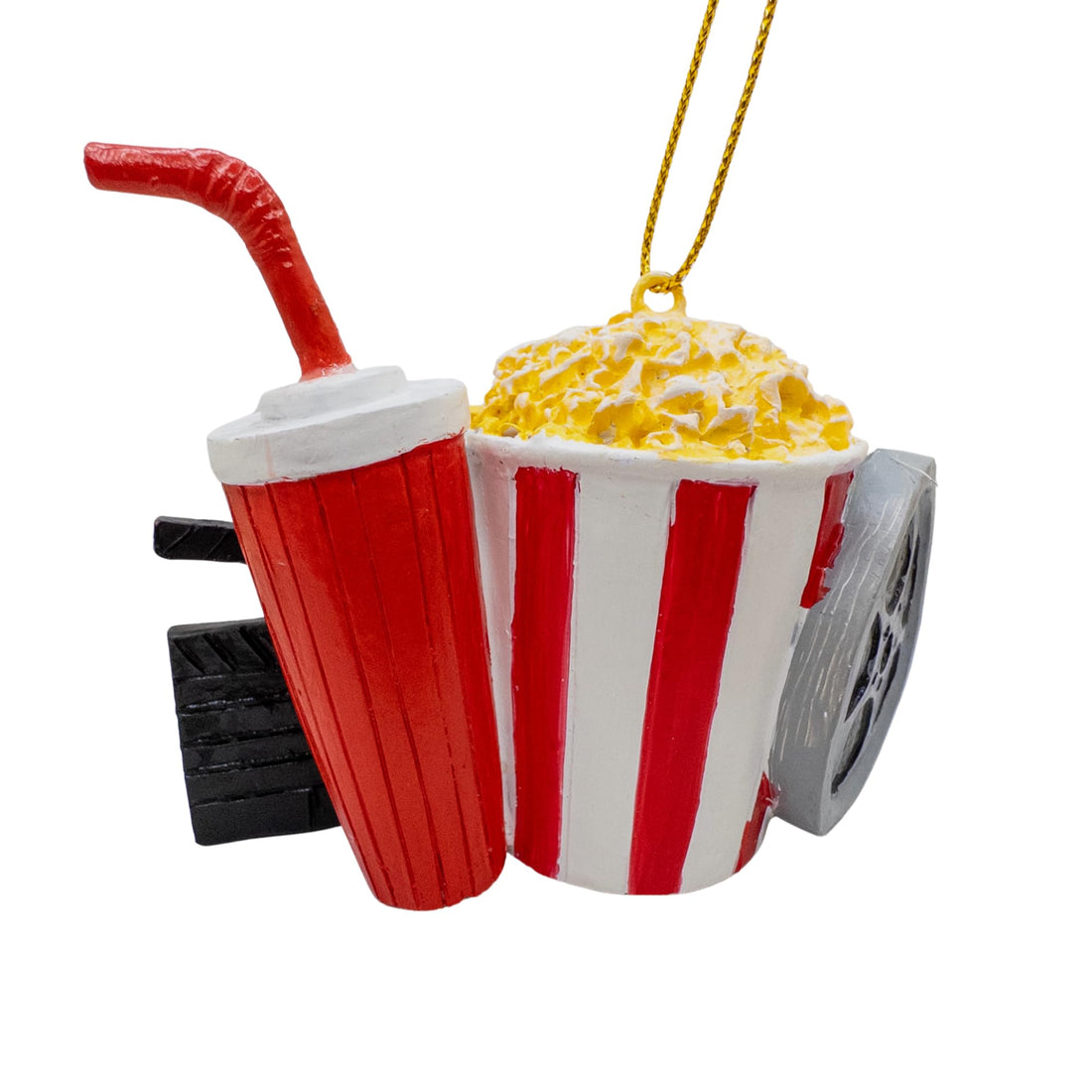 Movie Theater Date Night Popcorn Christmas Tree Ornament