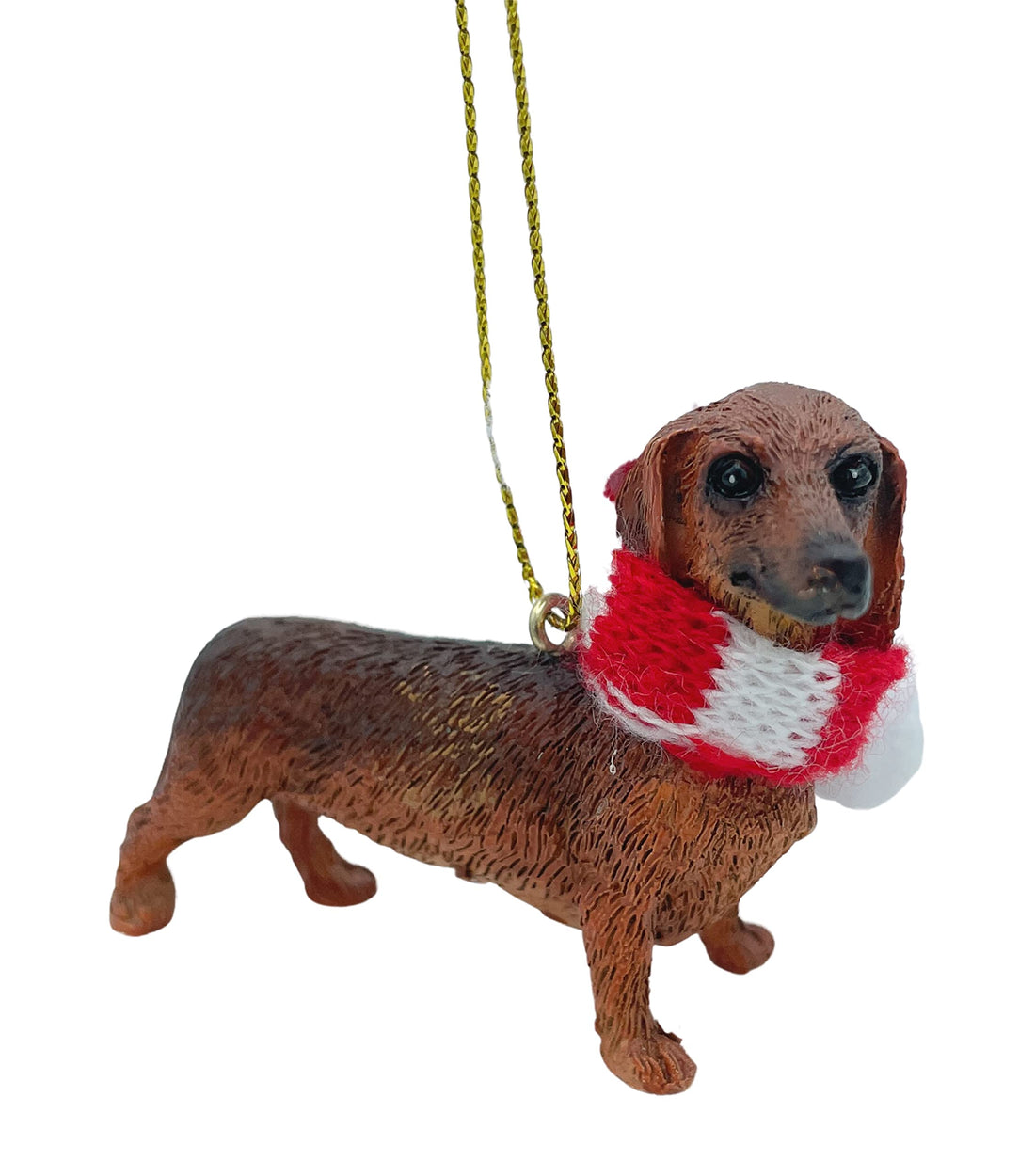 Dachshund Red Tan Wiener Dog Christmas Tree Ornament