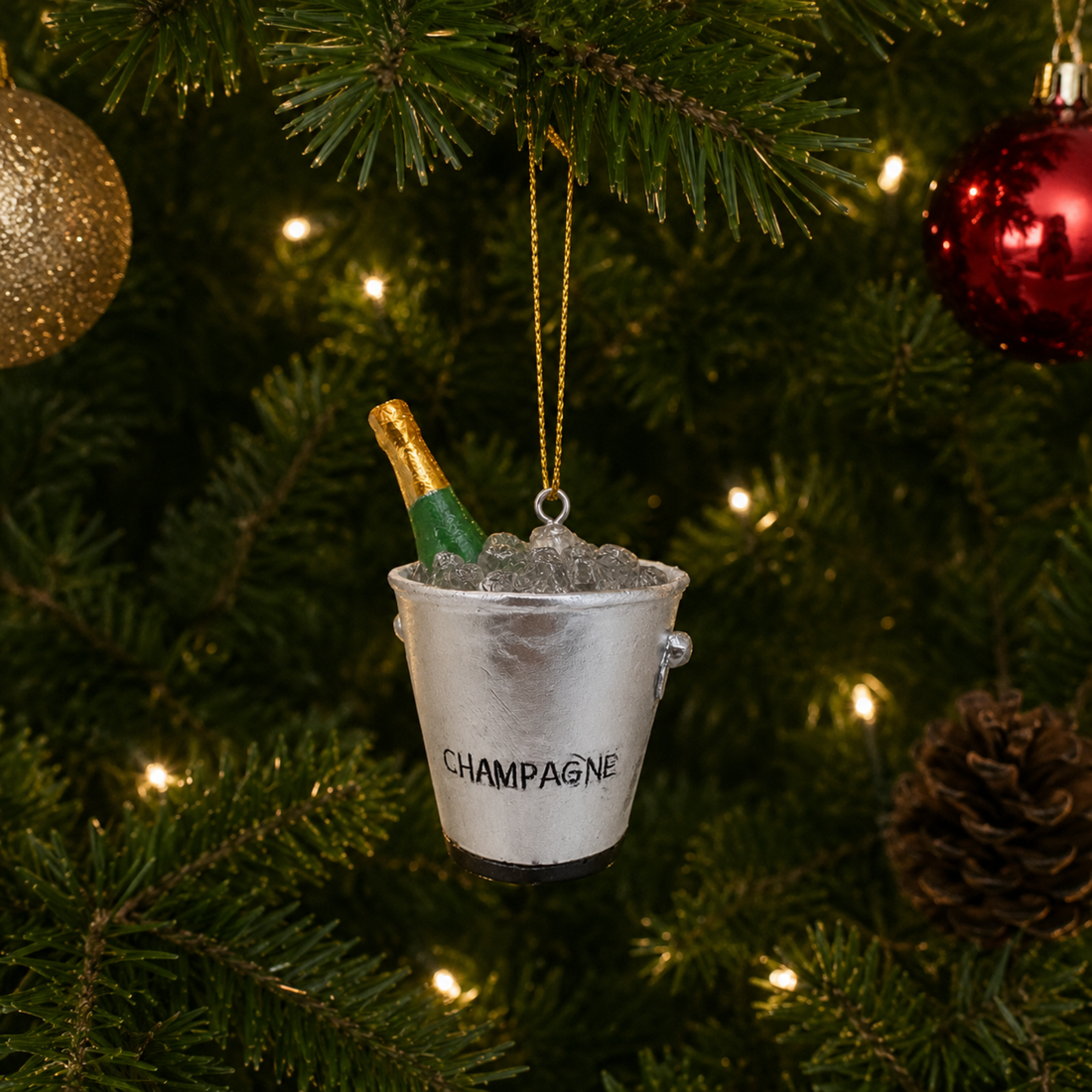 Champagne Bottle in Ice Bucket