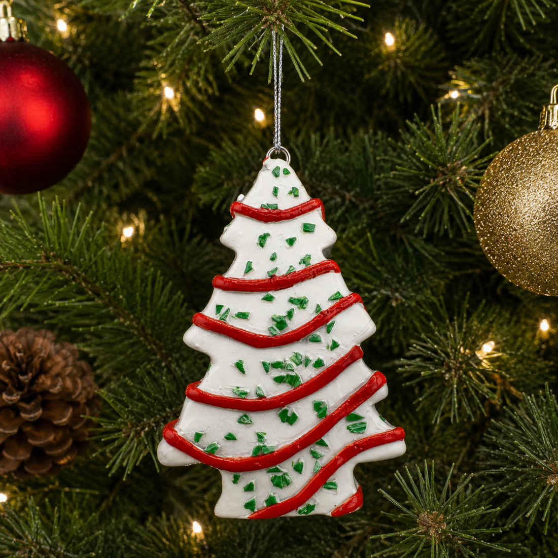 Christmas Tree Snack Cake