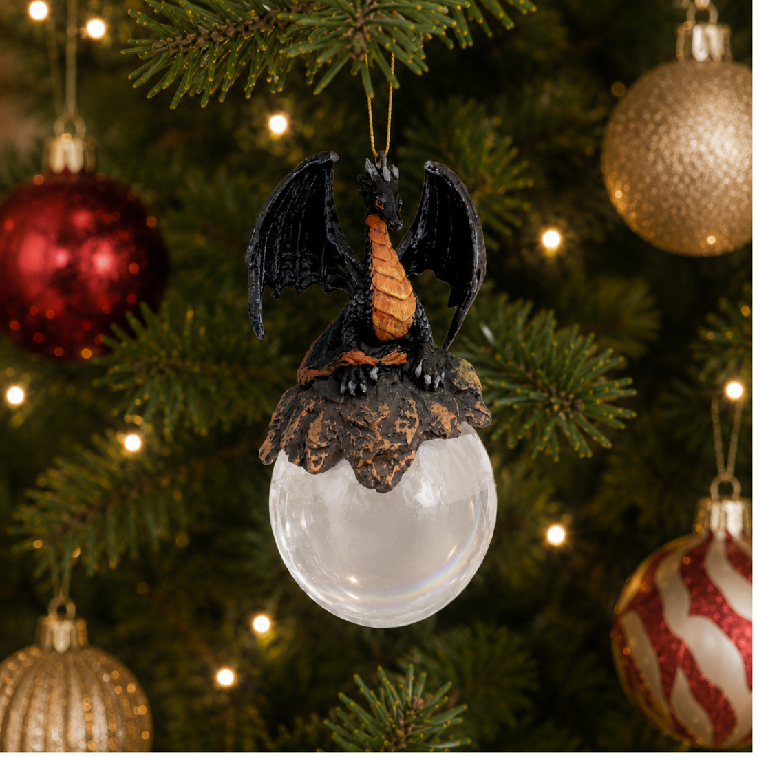 Dragon on Glass Ball