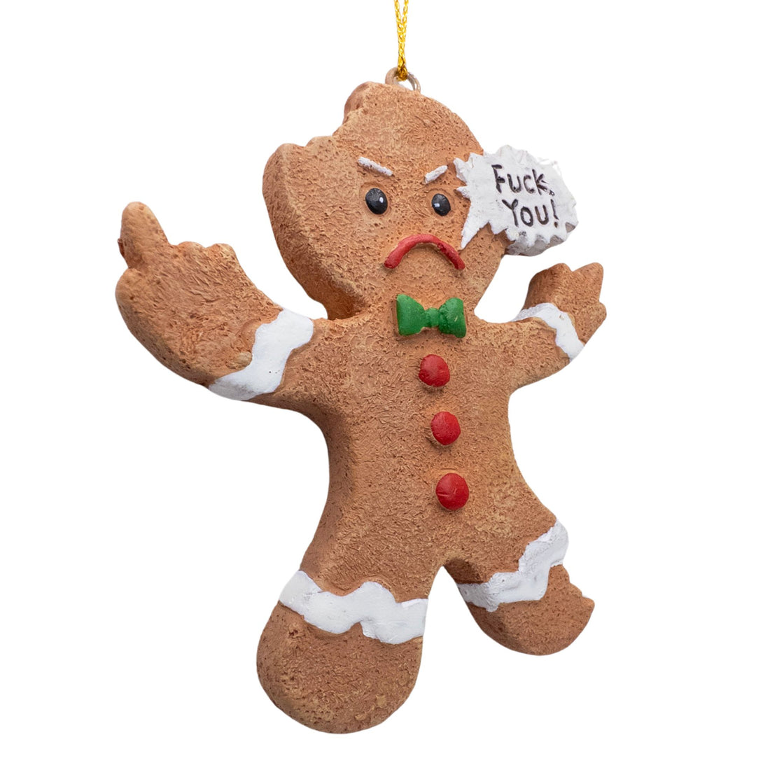 Middle Finger Gingerbread Man