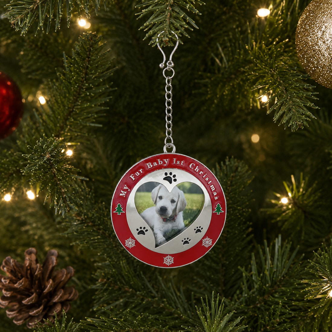 Fur Baby's First Christmas Frame