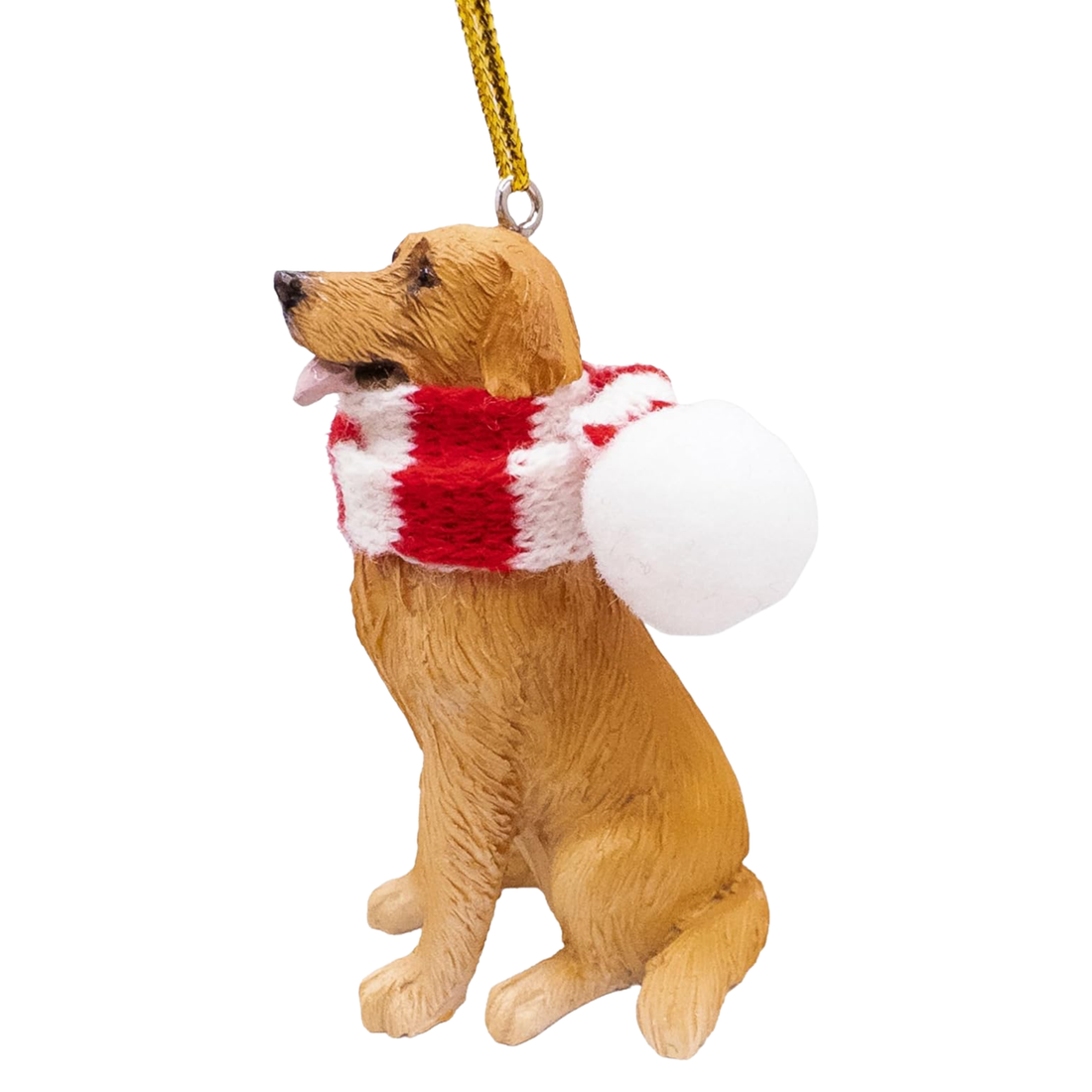 Golden Retriever with Scarf