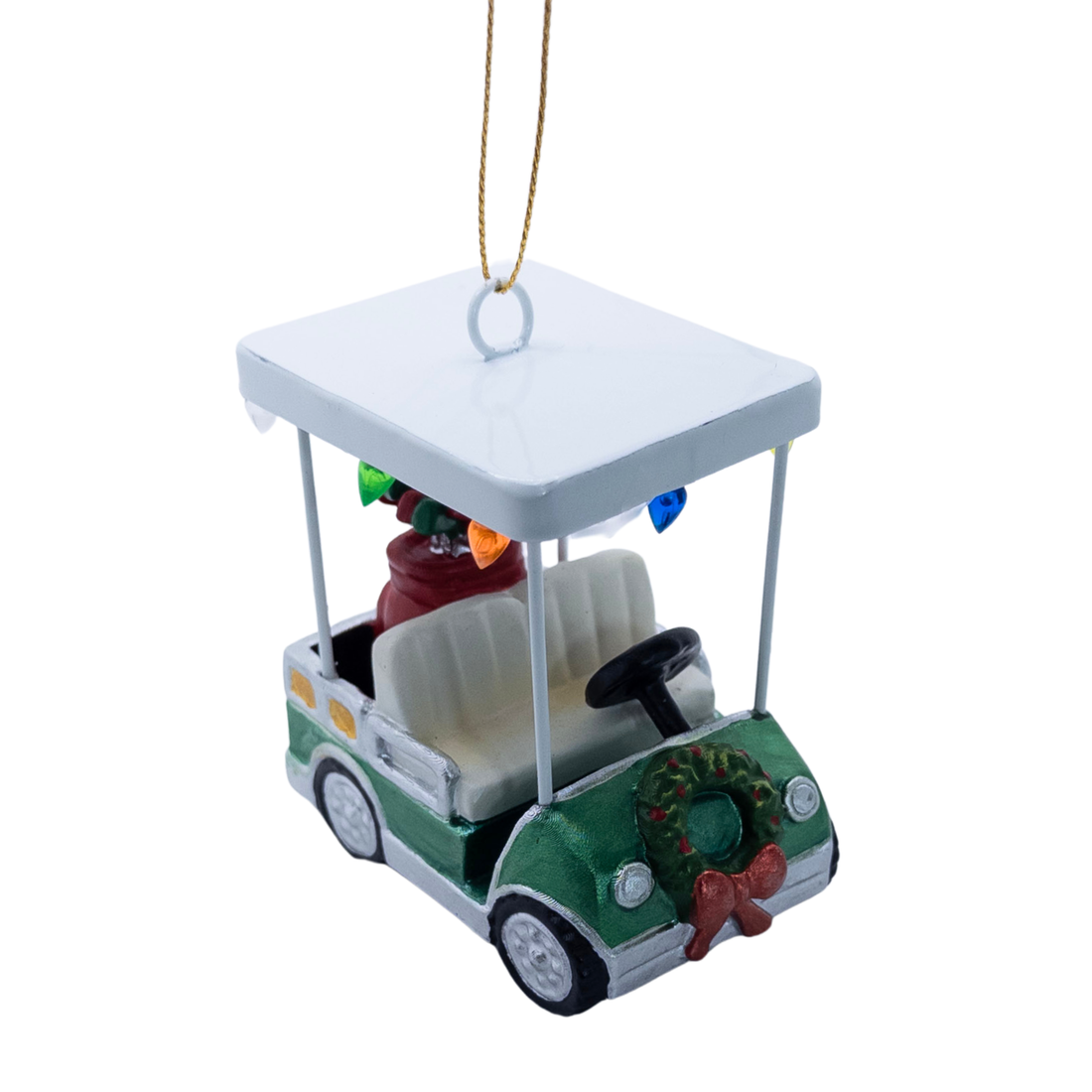 Green Golf Cart