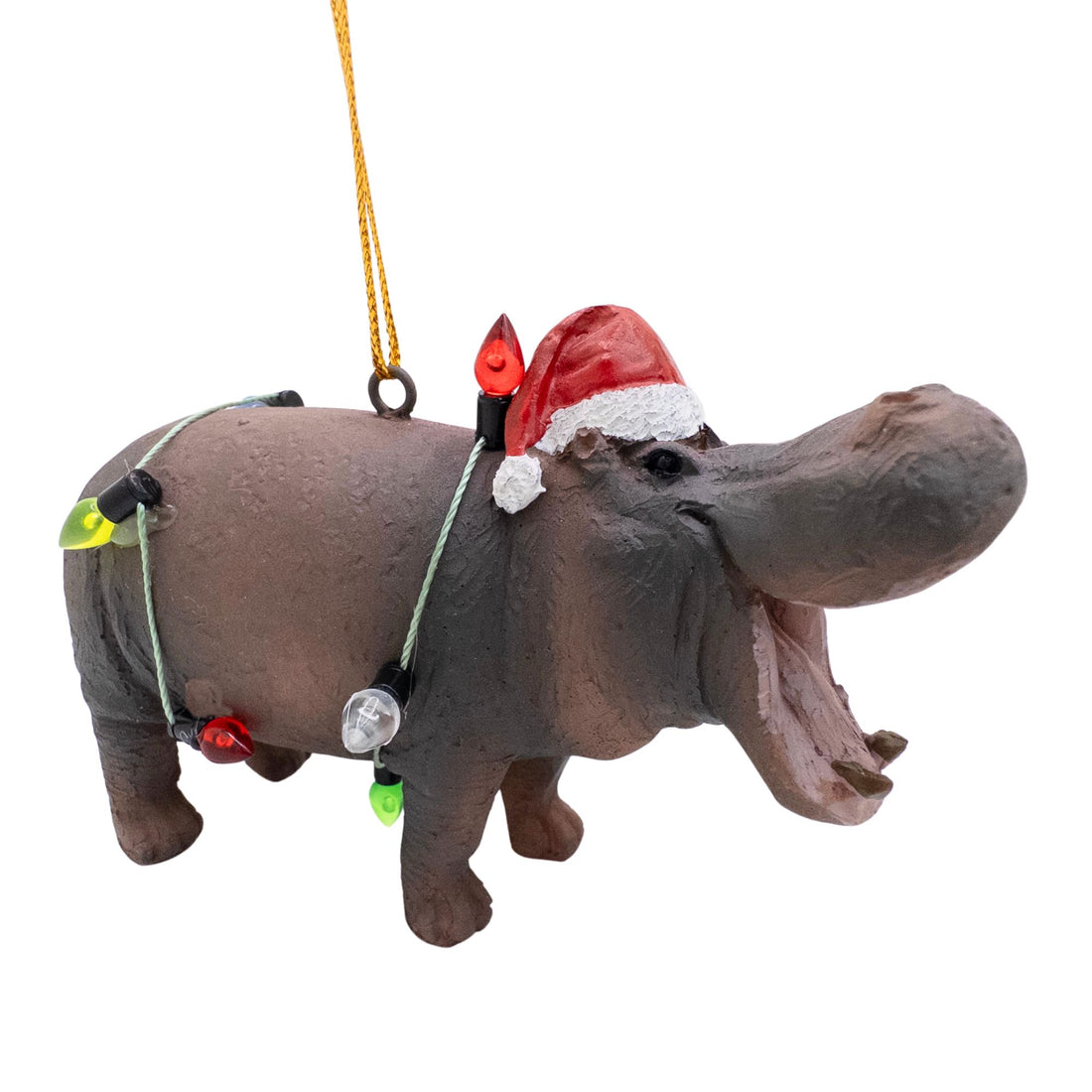 Hippo Wrapped in Lights