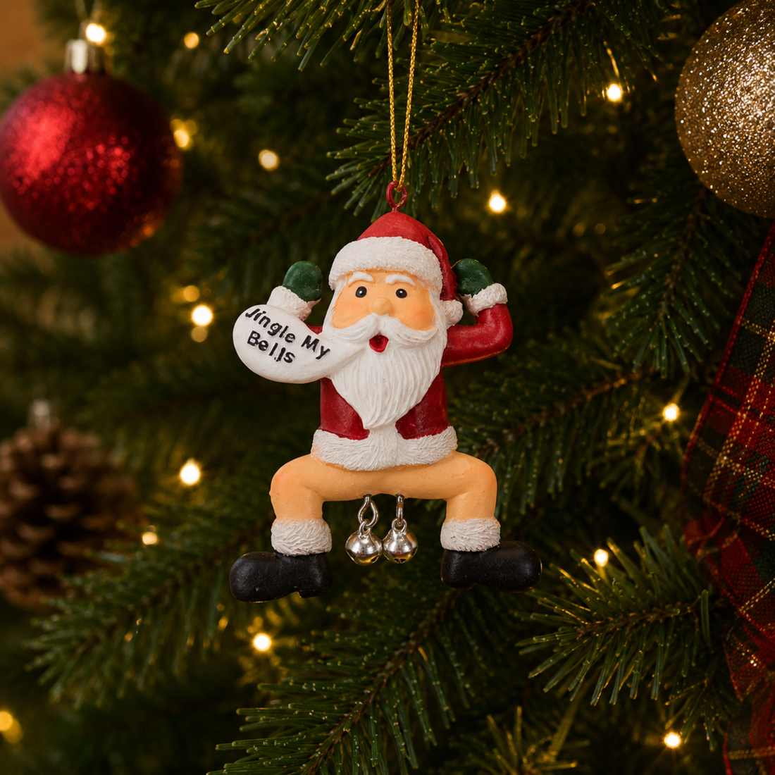 Jingle My Bells - Silver Flat Back