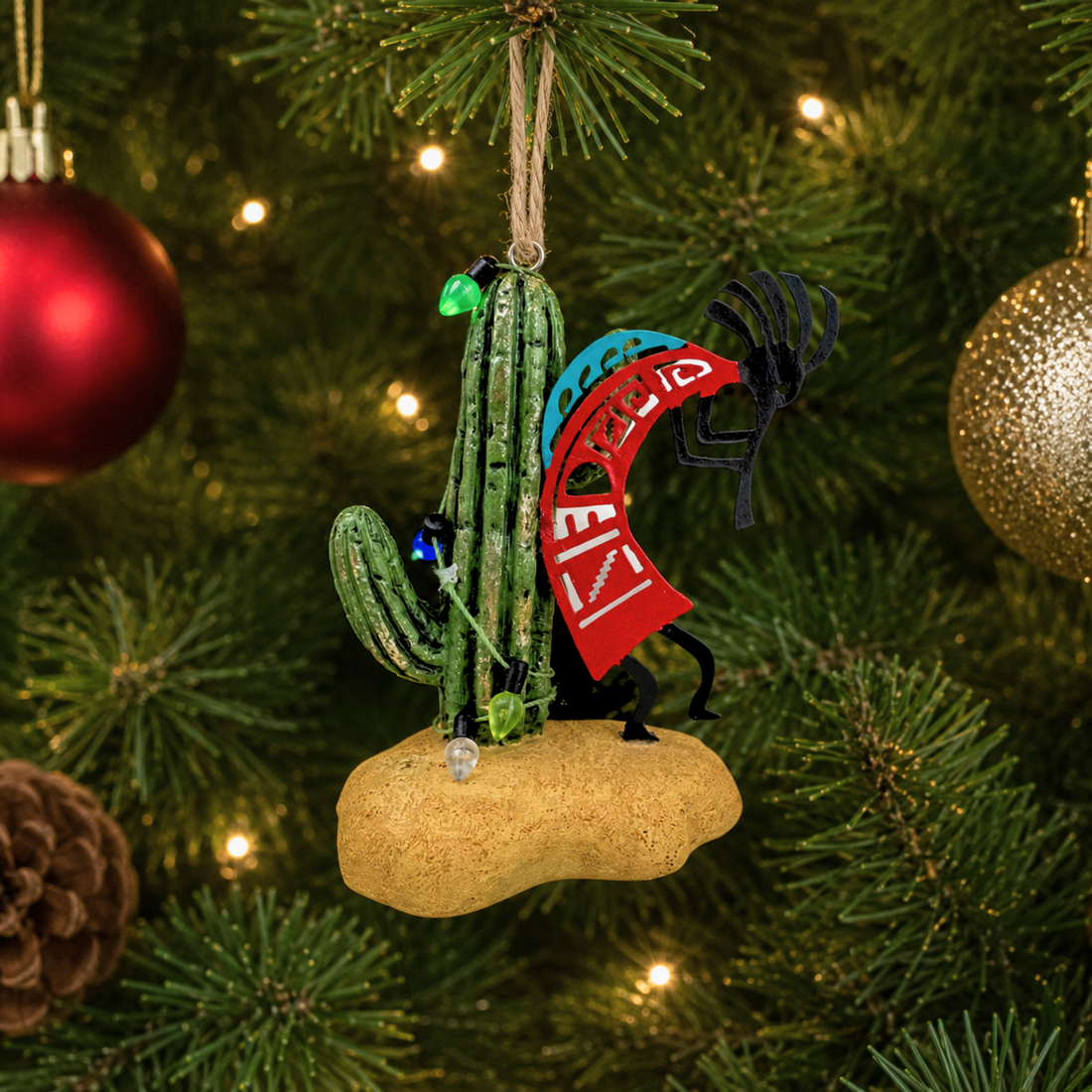Kokopelli Wrapped in Lights