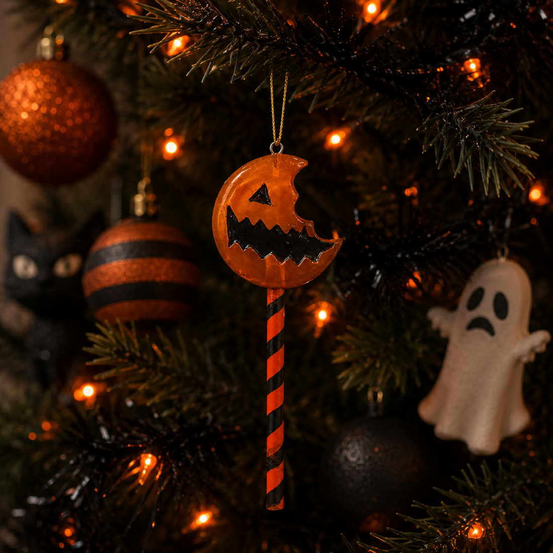 Jack-o'-Lantern Lollipop