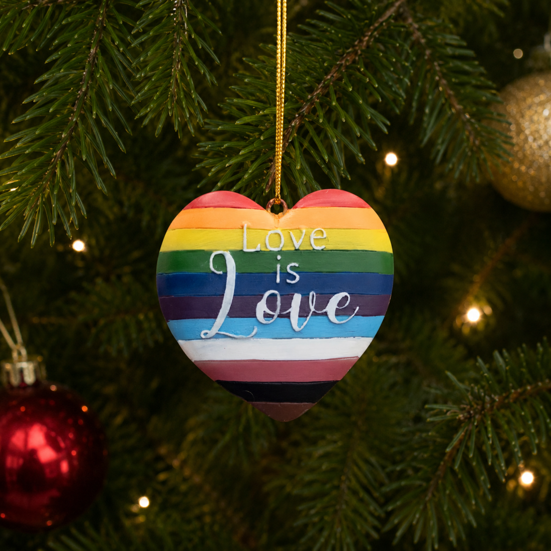 Rainbow Love is Love Heart