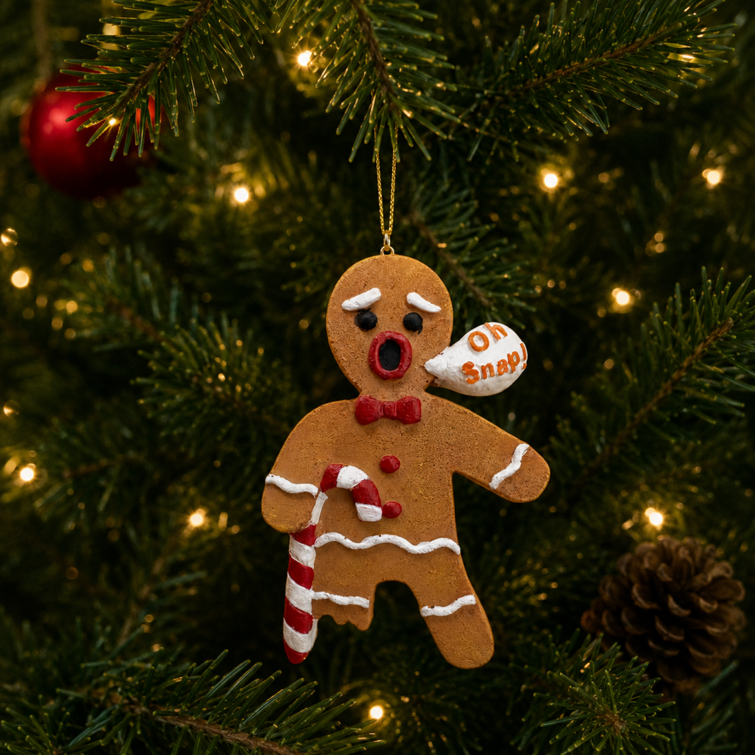 Oh Snap! Candy Cane Gingerbread Man