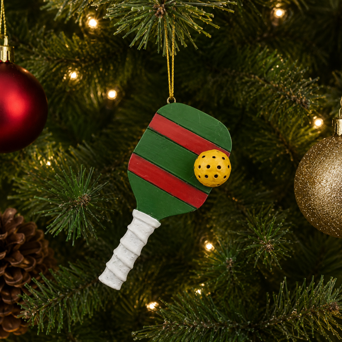 Green & Red Pickleball Paddle