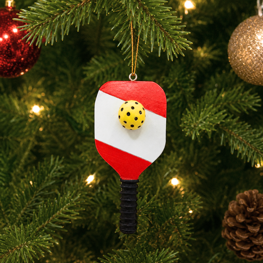 Red & White Pickleball Paddle