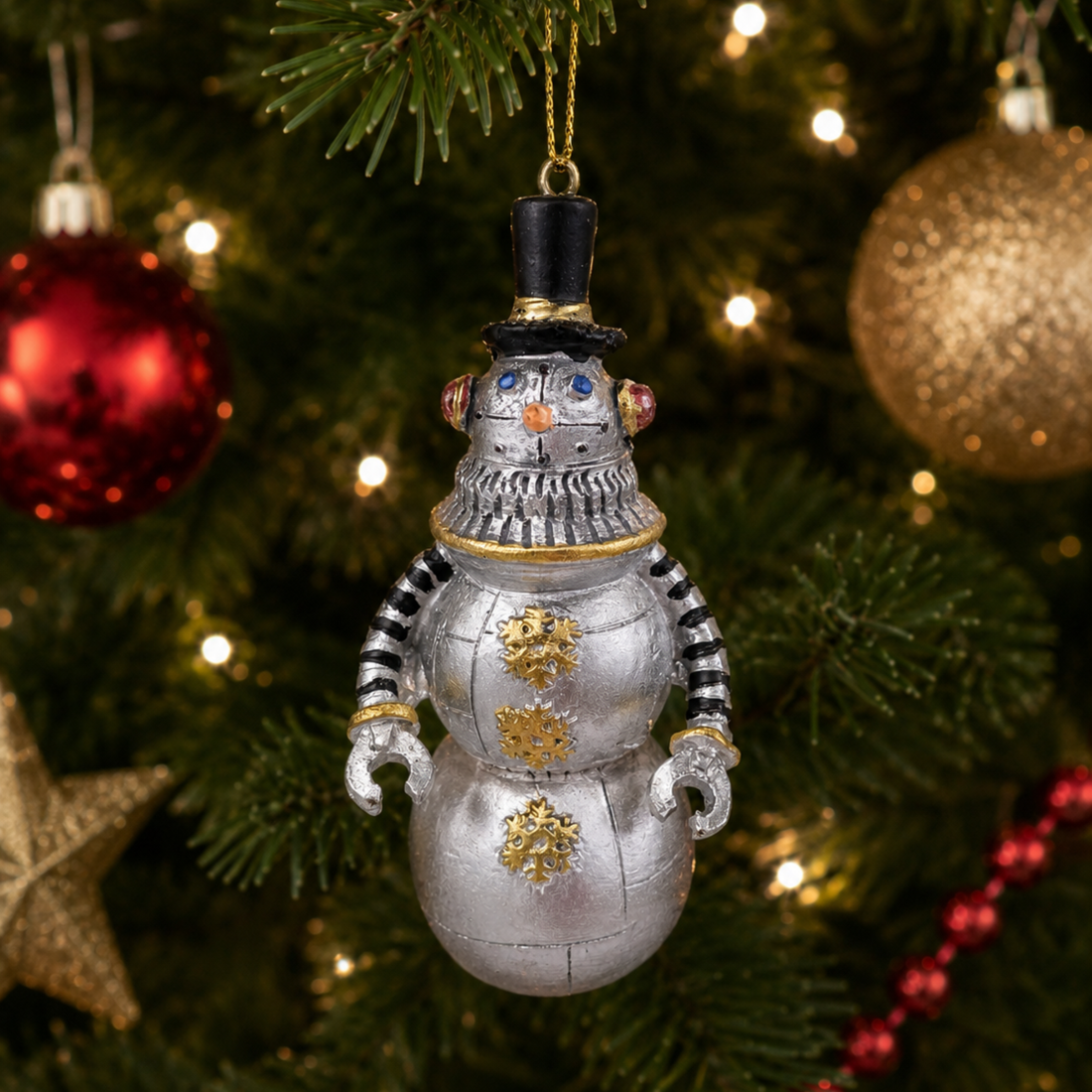 Retro Robot Snowman