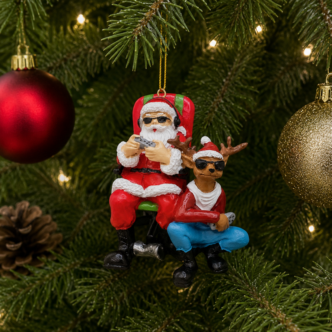 Santa & Reindeer Gamers