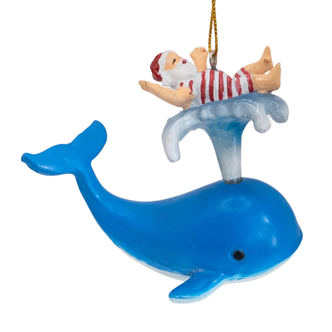 Santa with Blue Whale