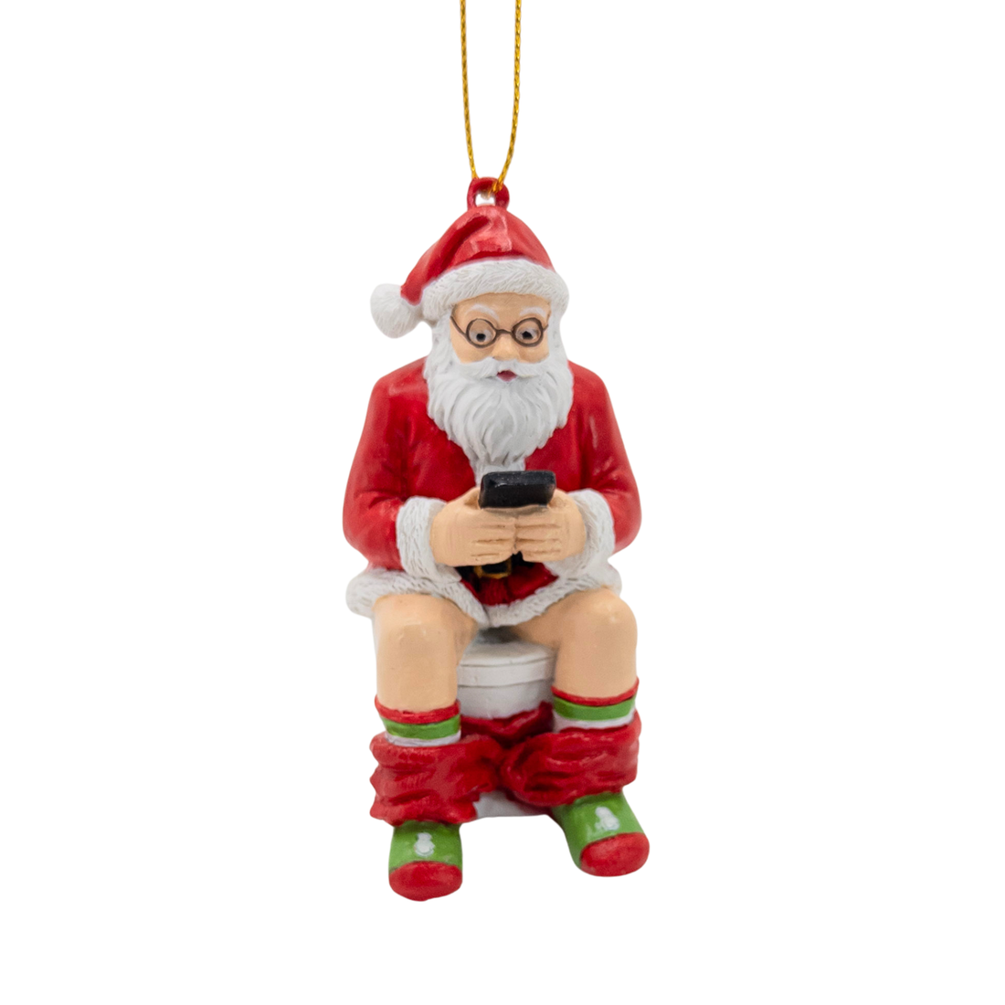 Santa on Toilet