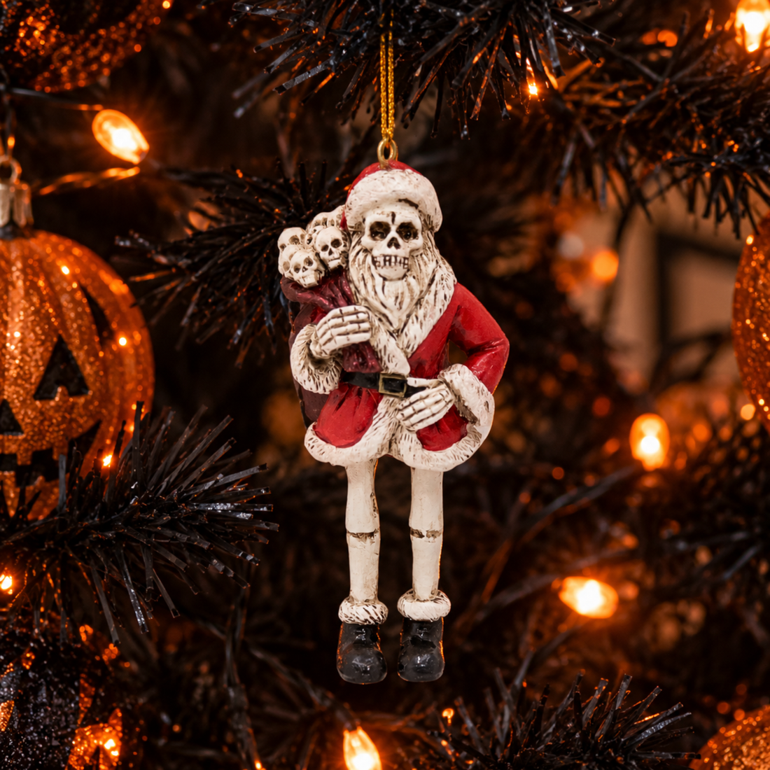 Skeleton Santa with Sack of Skulls