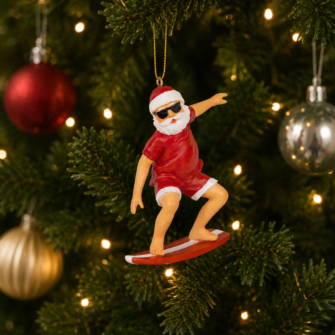 Surfing Santa