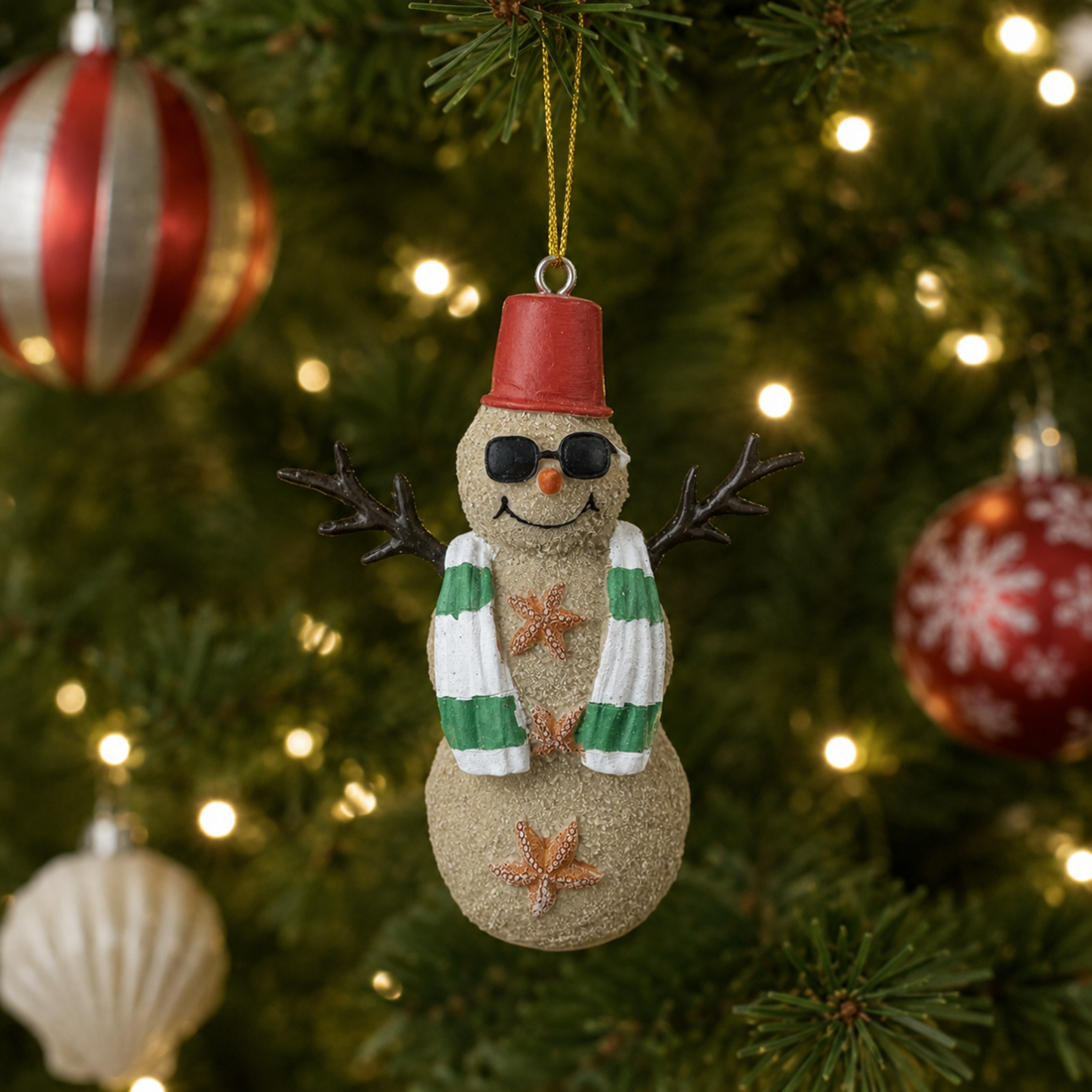 Tan Sand Snowman